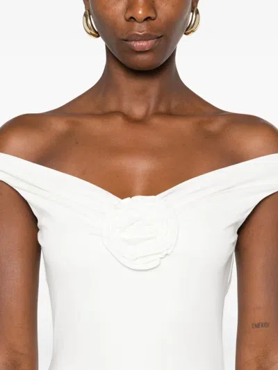 Roserry Embellished Sleeveless Maxi Dress In White