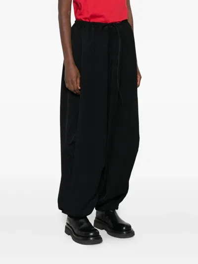 Y-3 Drawstring Elasticated Track Pants In Black