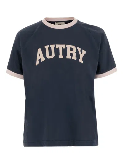 Autry College Raglan-sleeve T-shirt In Blue