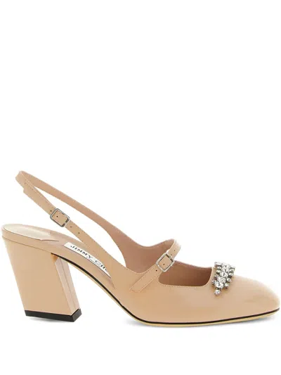 Jimmy Choo 'belinda' Embellished Slingback Pump In Pink