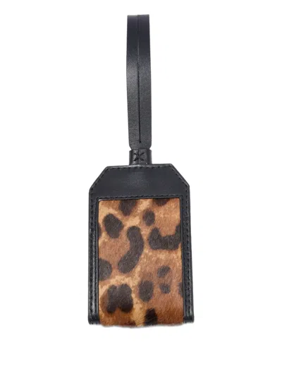 Lancel Leopard-print Tag In Black