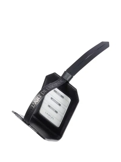 Lancel Leopard-print Tag In Black