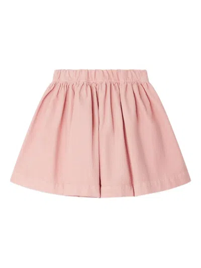 Bonpoint Elastic-waist Corduroy Skirt In Pink