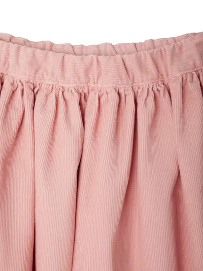 Bonpoint Elastic-waist Corduroy Skirt In Pink