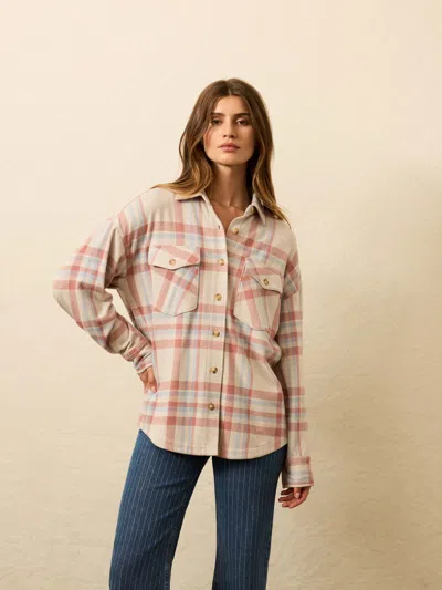 Faherty Legend Overshirt In Pink