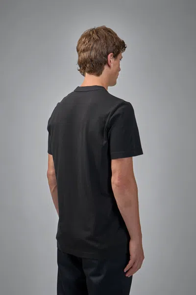 Moncler Logo Cotton T-shirt In Black