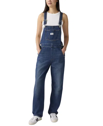 Levi's Baggy Highwater Overalls In Blue