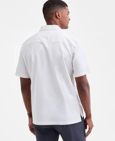 Alfani Men's Owen Regular-fit Button-down Shirt, Exclusively At Macy's In White