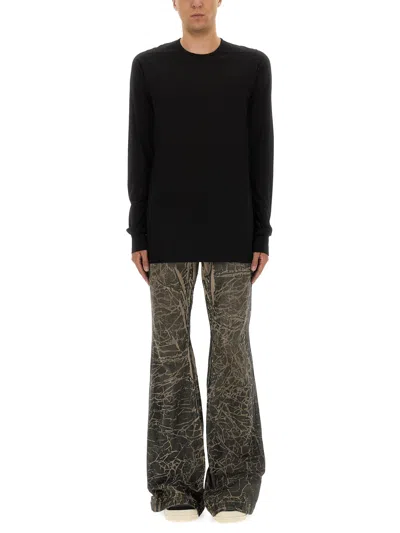Rick Owens Drkshdw Long-sleeved T-shirt In Black