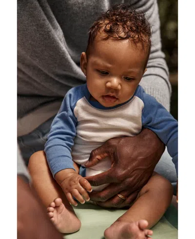 Carter's Baby Boys Round Neck Long Sleeve Rib 4-pc. Bodysuit In Multi