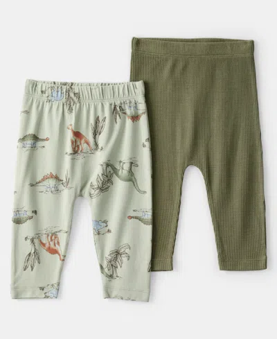 Carter's Purelysoft By  Baby Purelysoft Pull-on Pants, 2 Pack In Green