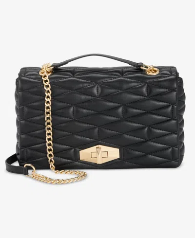 Inc International Concepts Soft Ajae Quilted Shoulder Bag, Exclusively At Macy's In Black