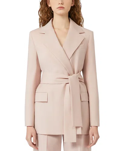 Weekend Max Mara Teso Wool Jacket In Pink