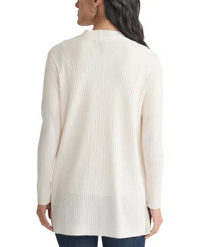Jones New York Petite Sutton Open-front Cardigan In White