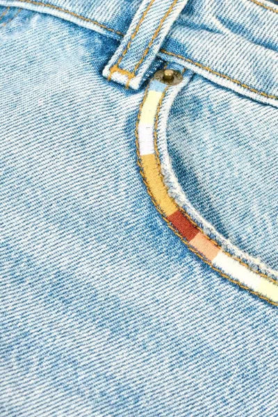 Bash Belt Loop Denim Trousers In White