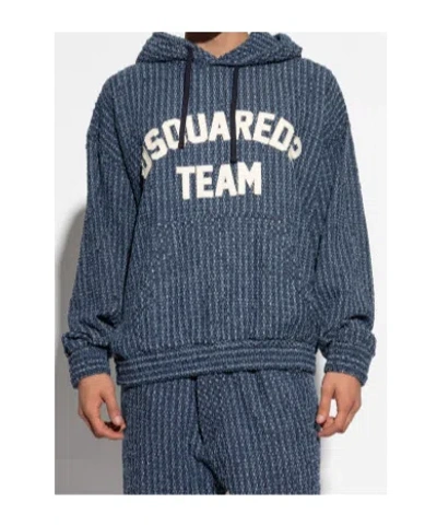 Dsquared2 Long-sleeved Sweatshirt In Blue