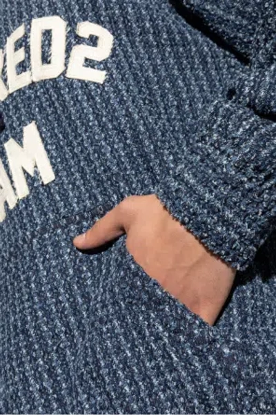 Dsquared2 Long-sleeved Sweatshirt In Blue