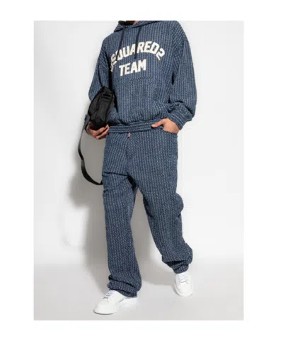 Dsquared2 Long-sleeved Sweatshirt In Blue