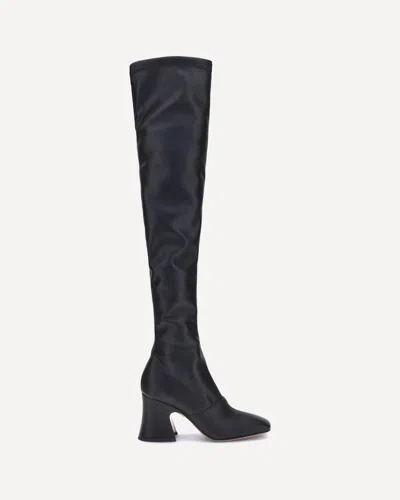 Chloé Janis 80 Over-the-knee Leather Boots In Black
