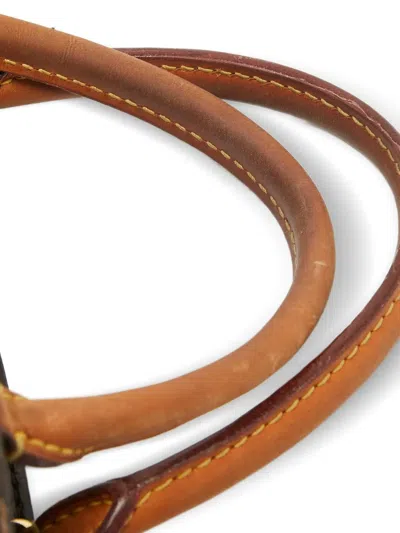 Pre-owned Louis Vuitton 2015 Montaigne Bb Two-way Handbag In Brown