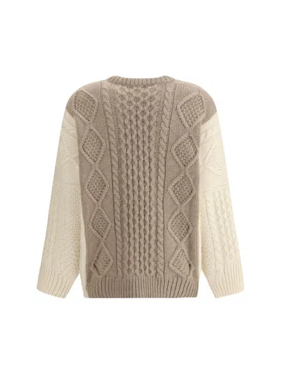 Ella Cream Cashmere Cashmere Sweater In Brown