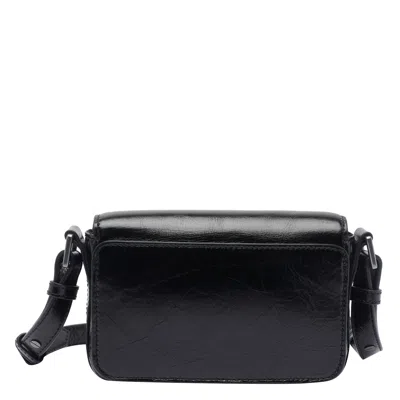 Zadig & Voltaire Womens Le Zazi Vintage Patent-leather Shoulder Bag Black In Black