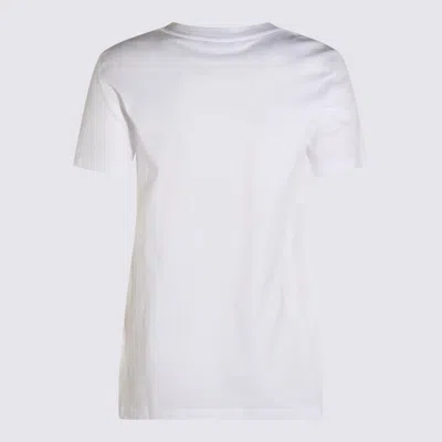 Max Mara Logo-embroidered Cotton T-shirt In White