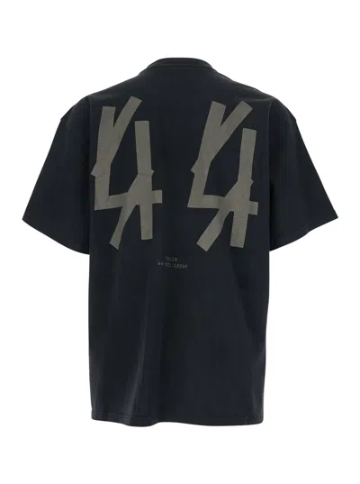 44 Label Group T-shirt 44 Black/smoke Grey In Black