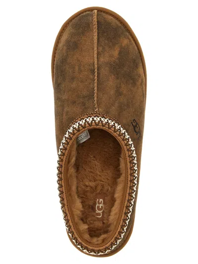 Ugg Chestnut Brown Suede Leather Tasman Ii Slippers In Green