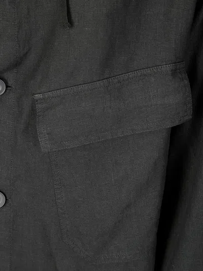 Cini Linen Jacket In Black