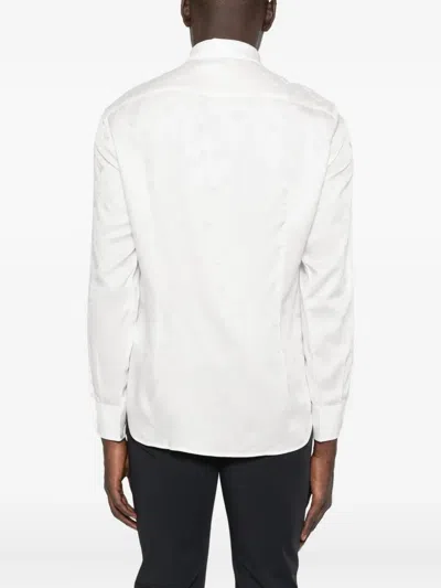 Emporio Armani Shirt Linen Collar Button-down In White