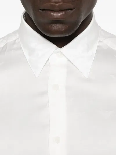 Emporio Armani Shirt Linen Collar Button-down In White