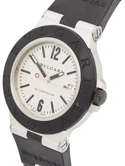 Pre-owned Bvlgari Diagono 38mm In Gray