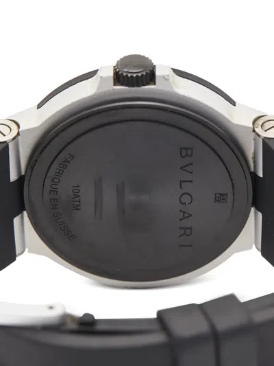 Pre-owned Bvlgari Diagono 38mm In Gray