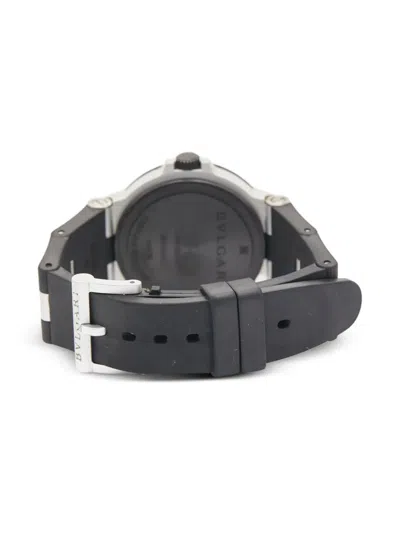 Pre-owned Bvlgari Diagono 38mm In Gray