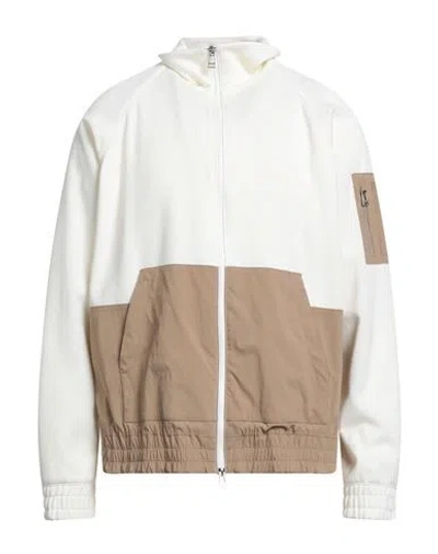 Windsor . Man Sweatshirt Ivory Size 3xl Polyester, Polyacrylic, Wool, Cotton In White