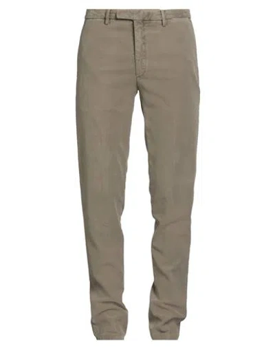 Boglioli Man Pants Khaki Size 40 Cotton, Elastane In Green