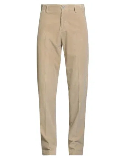 Boglioli Man Pants Beige Size 34 Cotton In Brown