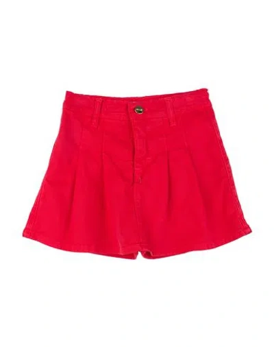 U+é Toddler Girl Shorts & Bermuda Shorts Red Size 6 Cotton, Elastane In Red