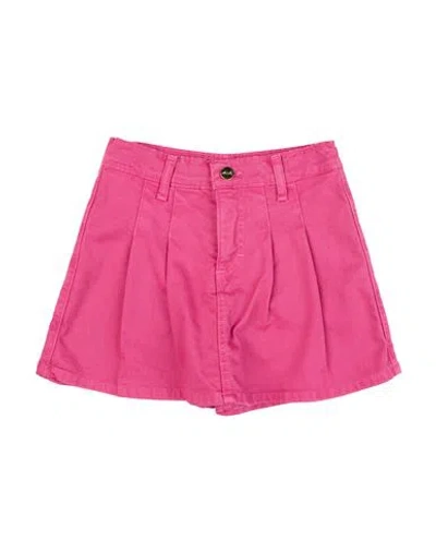 U+é Toddler Girl Shorts & Bermuda Shorts Fuchsia Size 6 Cotton, Elastane In Pink