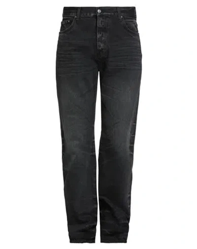 Amiri Belt Ring Denim Trousers In Black