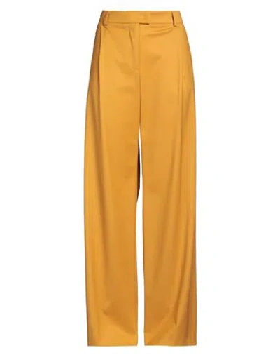 La Doublej La Double J Woman Pants Mustard Size L Virgin Wool, Elastane In Yellow