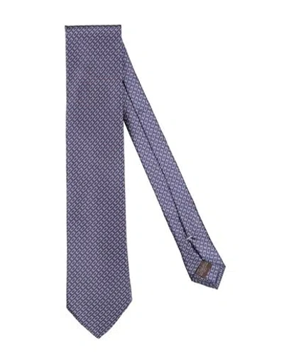 Canali Man Ties & Bow Ties Midnight Blue Size - Silk In Neutral