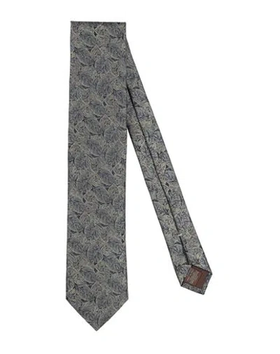 Canali Man Ties & Bow Ties Midnight Blue Size - Silk In Multi
