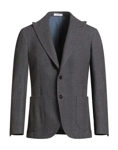 Boglioli Man Blazer Dark Brown Size 40 Virgin Wool In Gray