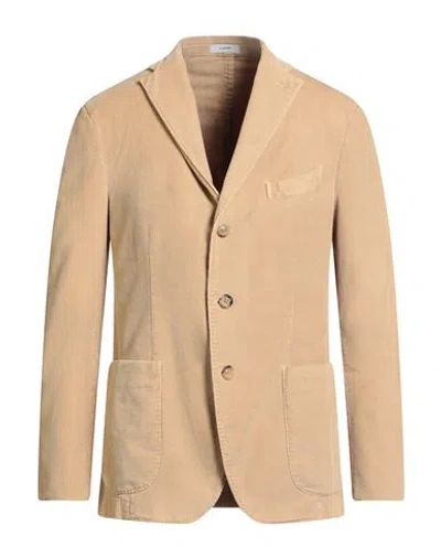 Boglioli Man Blazer Sand Size 44 Cotton, Modal, Elastane In Neutral