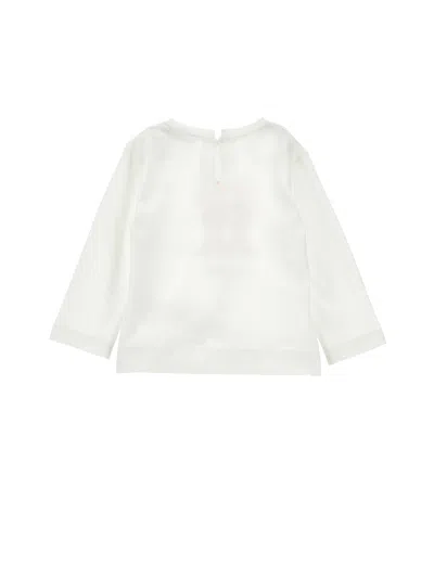 Monnalisa Kids'  Appliqués Minnie T-shirt In White