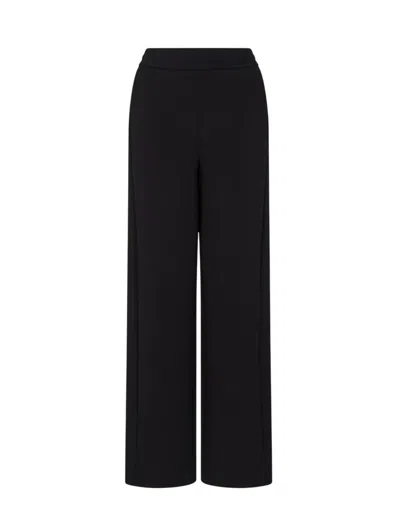 Emporio Armani Travel Essentials Capsule Collection Interlock Jersey Trousers In Black