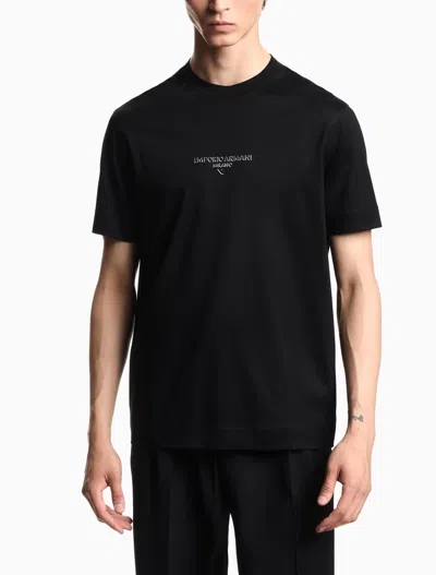 Emporio Armani T Shirts And Polos Black In Black