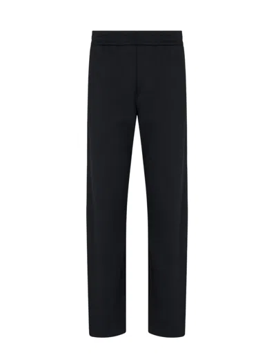 Emporio Armani Elastic Waist Sweatpants In Brown